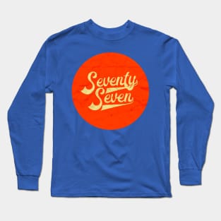 77 Seventy Seven vintage washed out graphic Long Sleeve T-Shirt